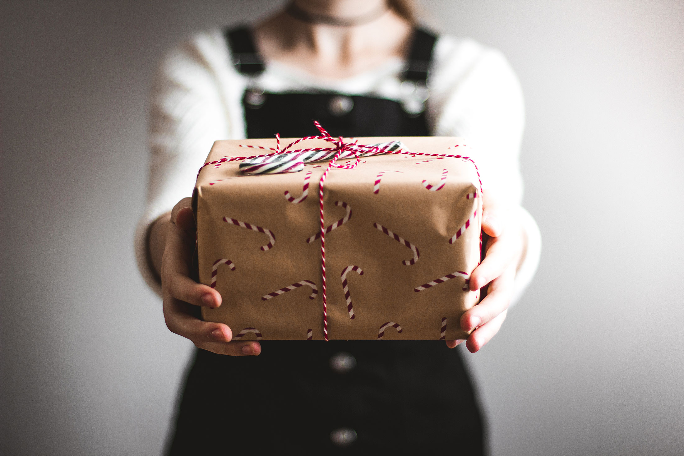 Eco-Friendly Gift Wrapping stock photo