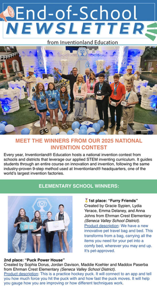 End-of-School Newsletter
