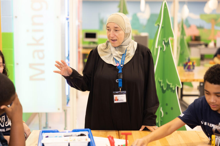 teacher and students