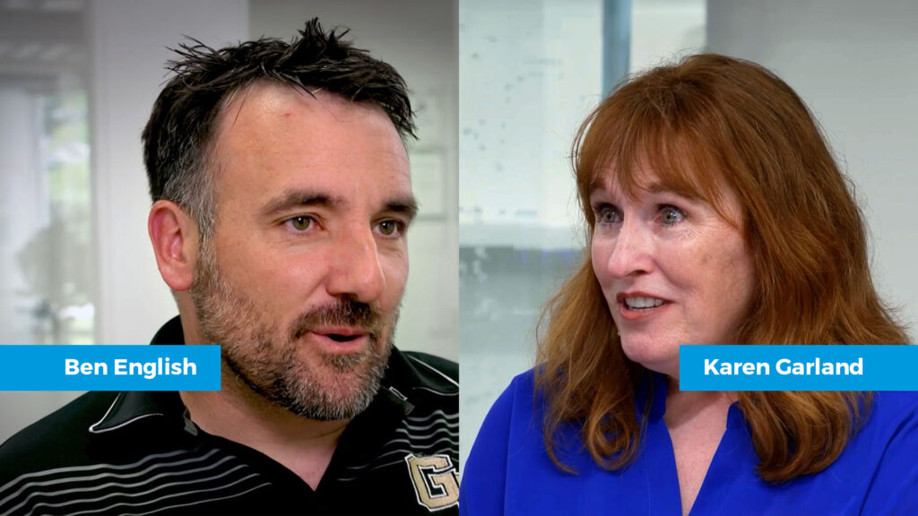 Karen Garland and Ben English
