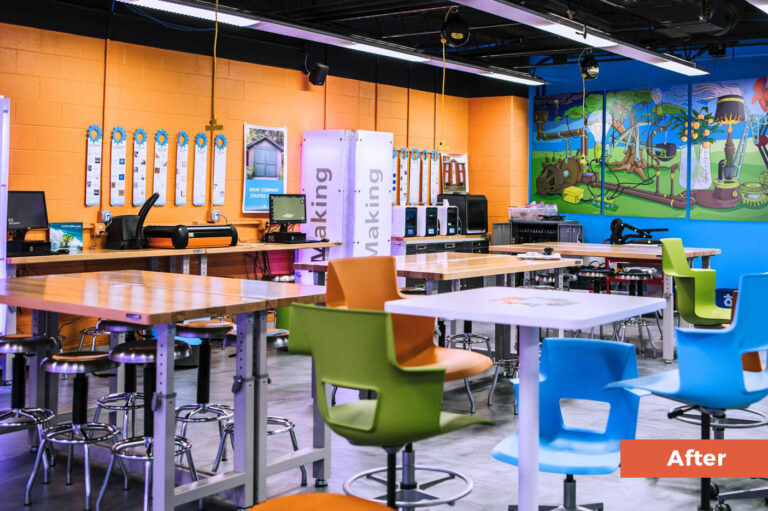 High School Media Space after