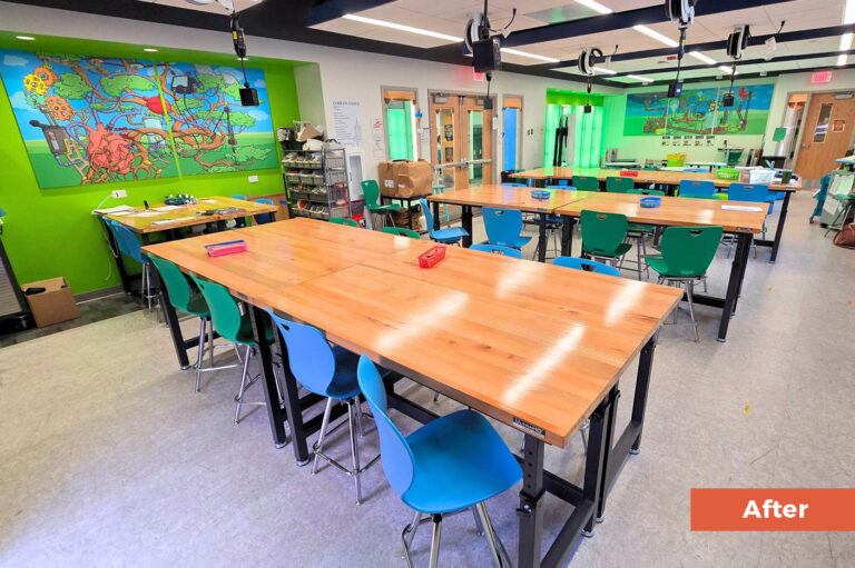 Middle School Collaborative Space after