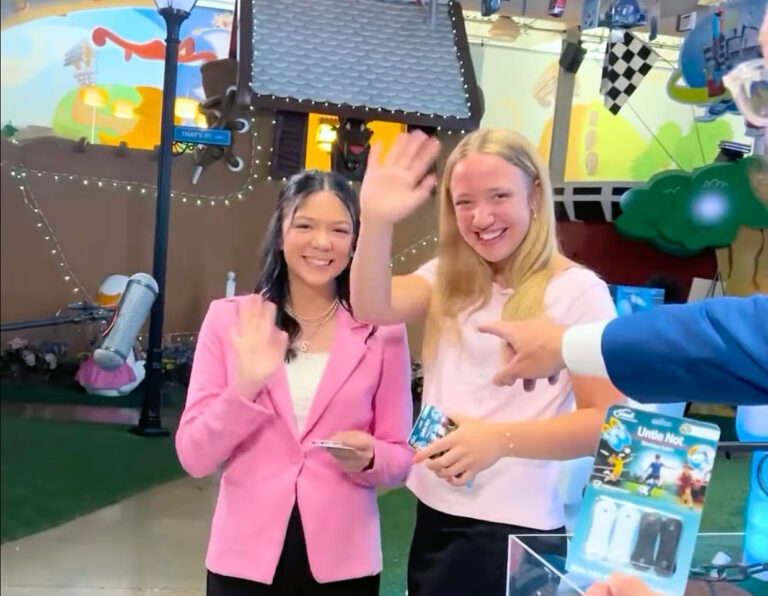 Olivia Adams and Samantha Preist